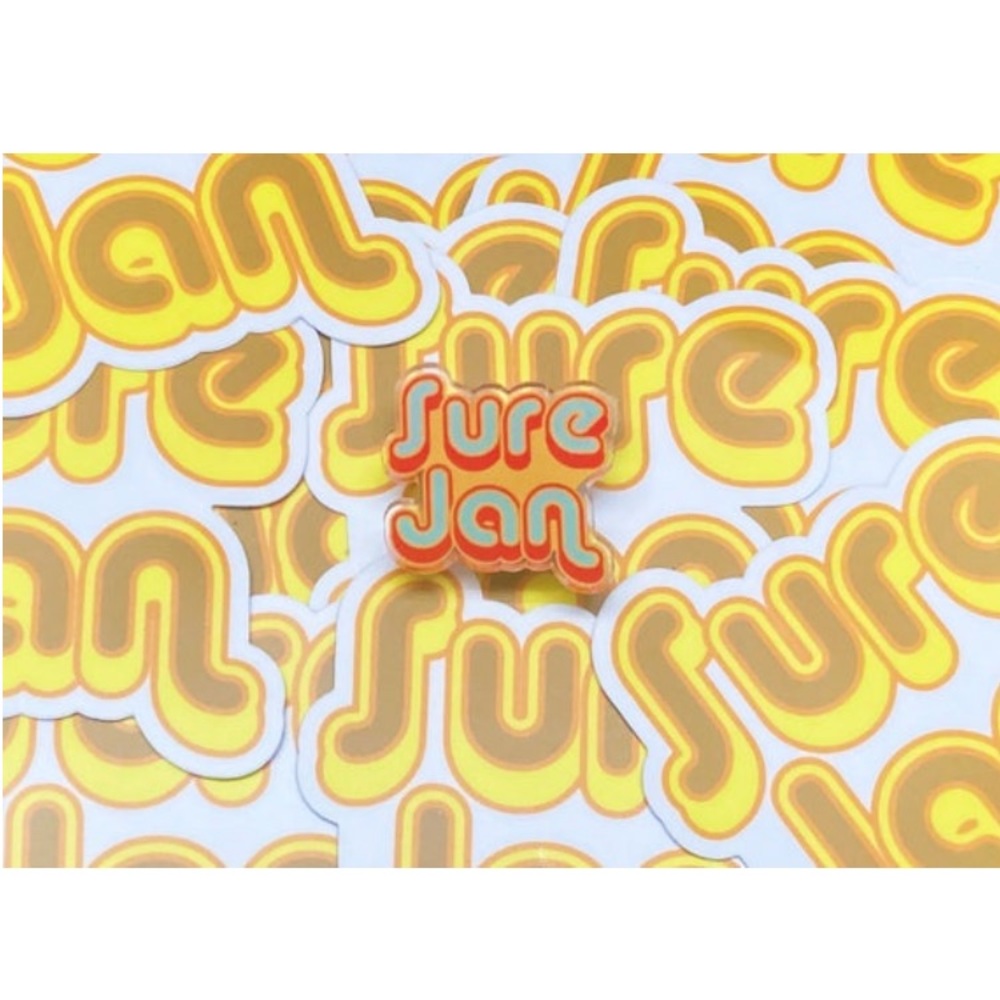 Sure Jan pin Brady Bunch pin funny acrylic pin